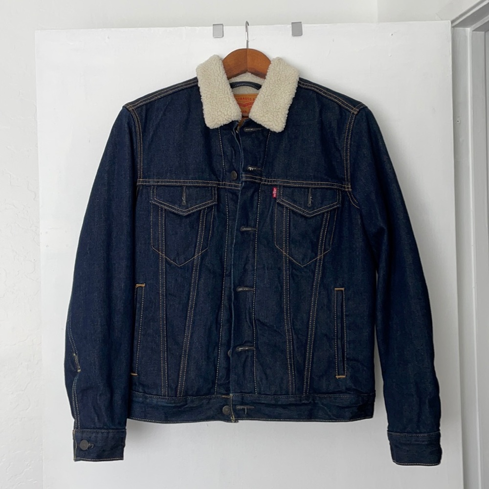 Levi’s Denim Sherpa Trucker Jacket.
